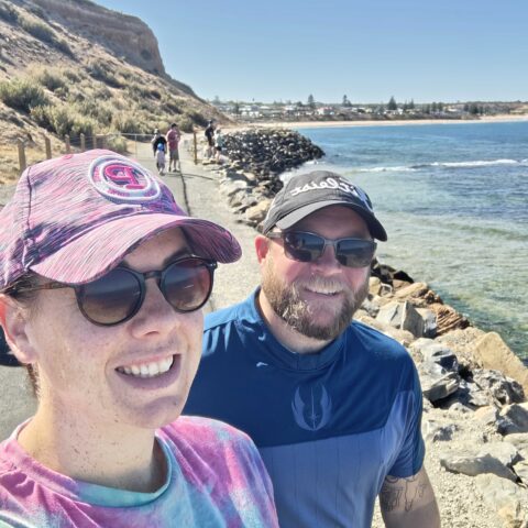 Tash had a 'staycation' this year, lots of lovely family time, beach walks, cricket, movies, museum trips. Lots of enjoying Adelaide.